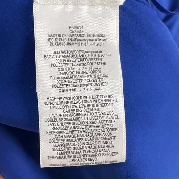 BCBGMaxazria blue halter top open back sz S - Picture 8 of 14